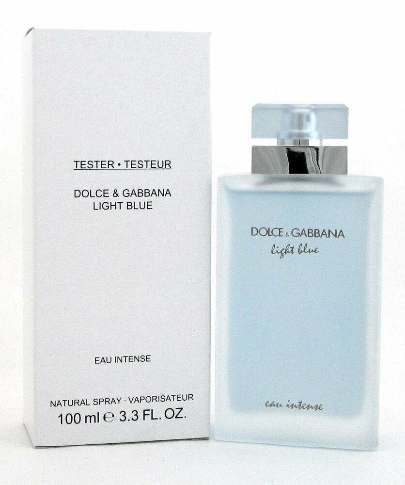 light blue perfume tester